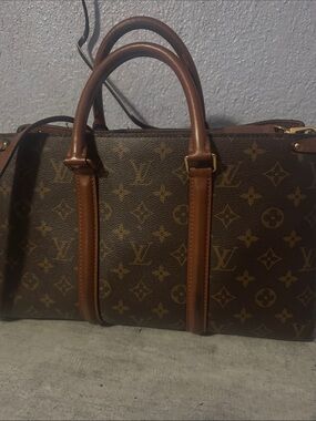 Louis Vuitton Monogram Canvas Handbag - Brown & Gold Hardware